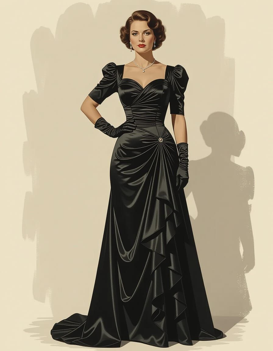 Female Judge in 1940s France, Cinematic Style