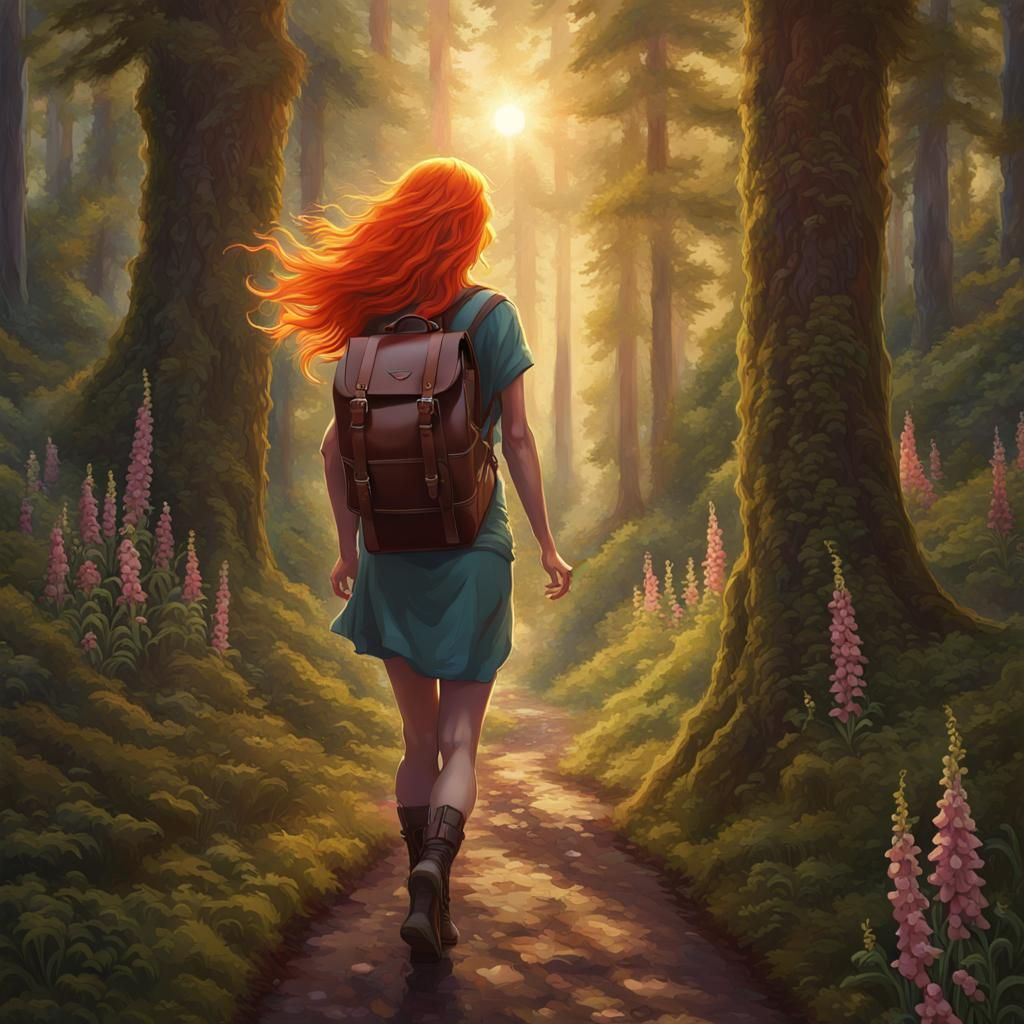 The Fool Tarot Card: Forest Path