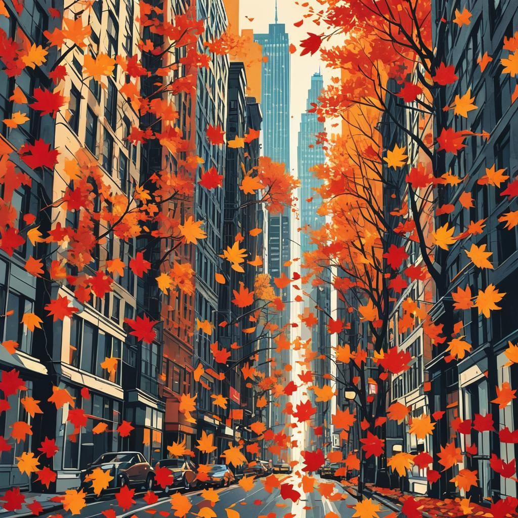 Pop Art Autumn in New York City
