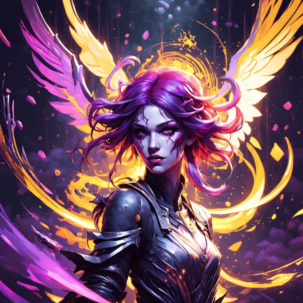 Ethereal Angel Transforms into a Dark Entity