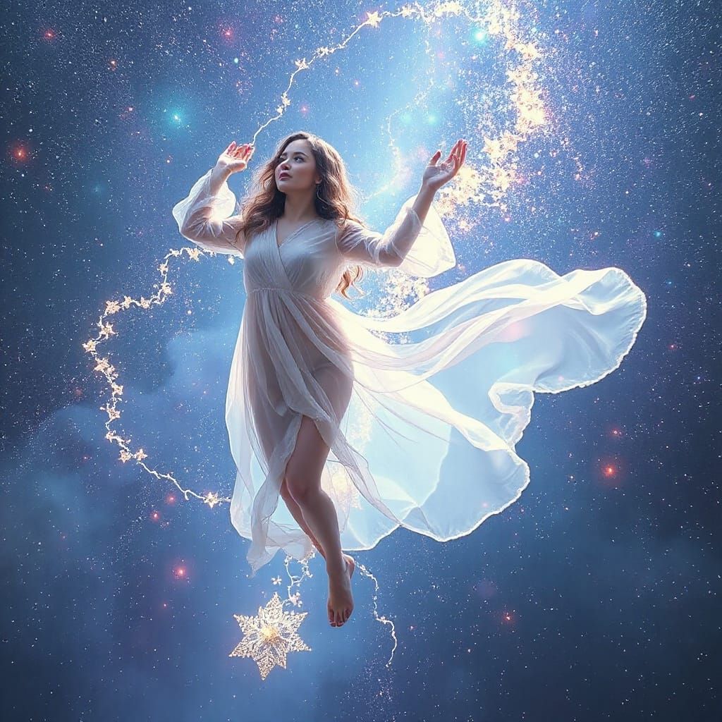 Celestial Dancer in Dreamy Surreal Style