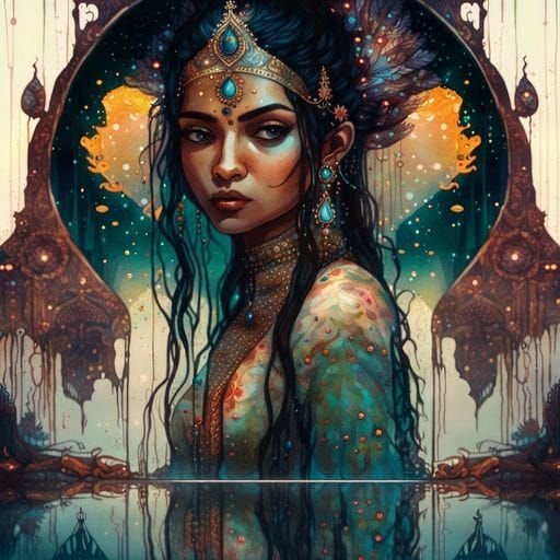 Water Reflection Portrait