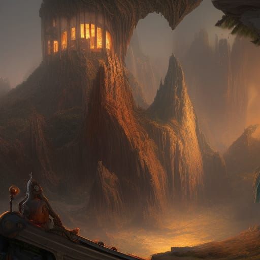 Fantastical Matte Painting: Max and Olivia Watching