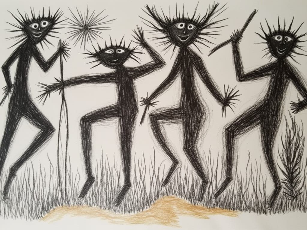 Dragon Ninja Wielding Energy in Detailed Illustration