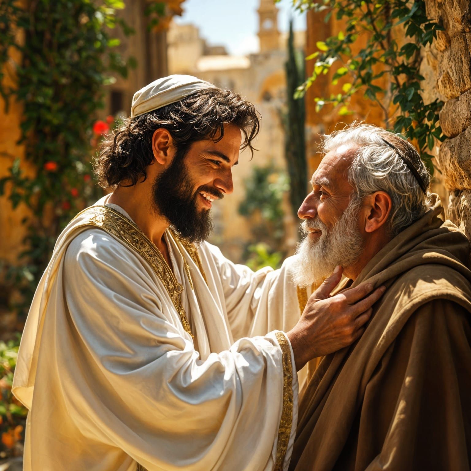 Ancient Prophet Restores Sight in a 7th Century BCE Scene