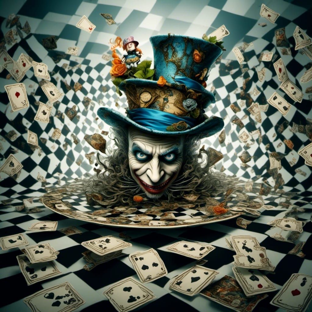 Alice in Wonderland Upside-Down Mad Hatter