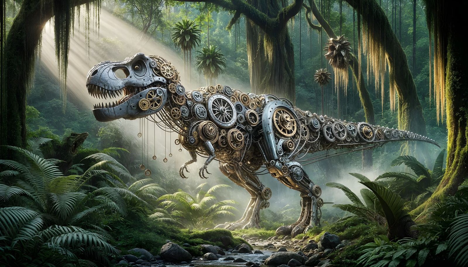 Clockwork T-Rex in Jungle