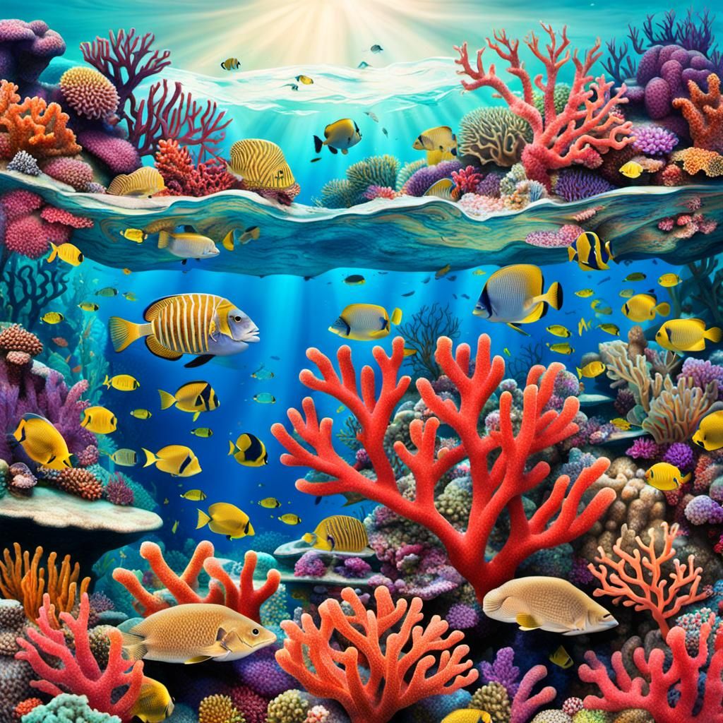 Lush Coral Reef Ecosystem