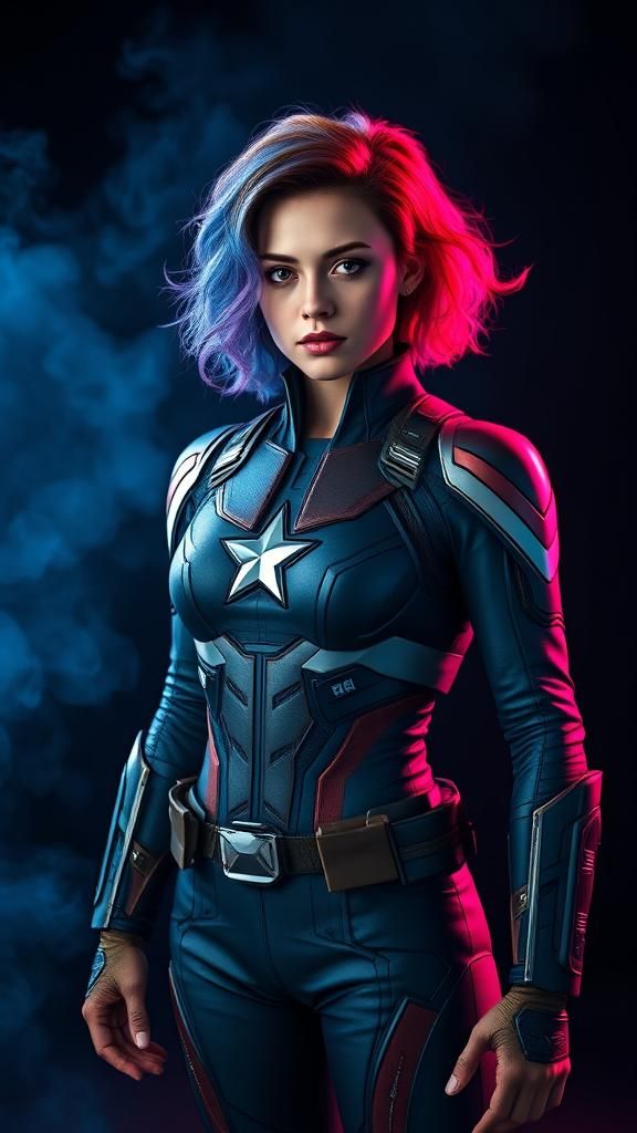 Female Gen-Z Captain America