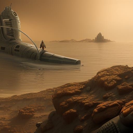 Submarines on Mars: Epic Digital Matte Painting