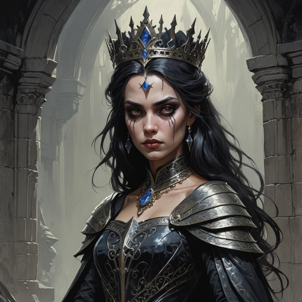 Sinister Princess Nehelenia, Dark Fantasy Art