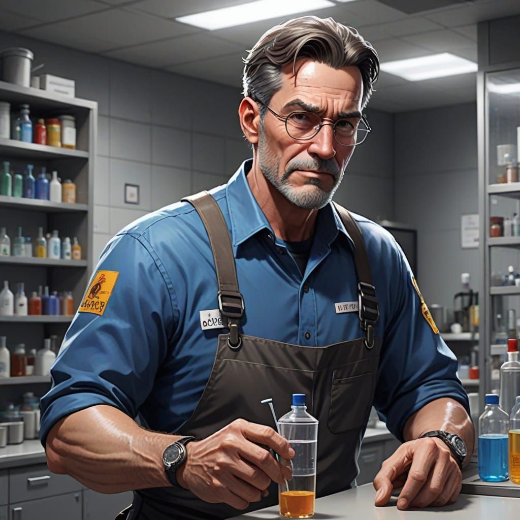 Janitor's Unexpected Transformation in Research Lab