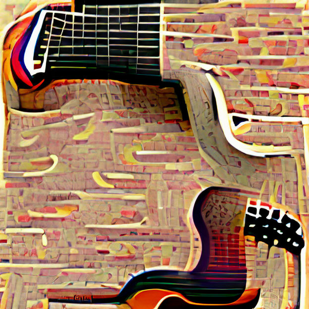 AI Generated Image of a Guitar