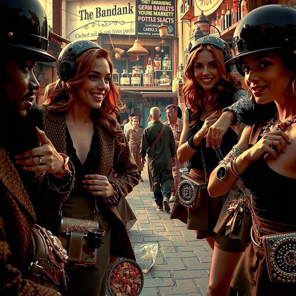 Exotic Spice Market in Vivid Detail