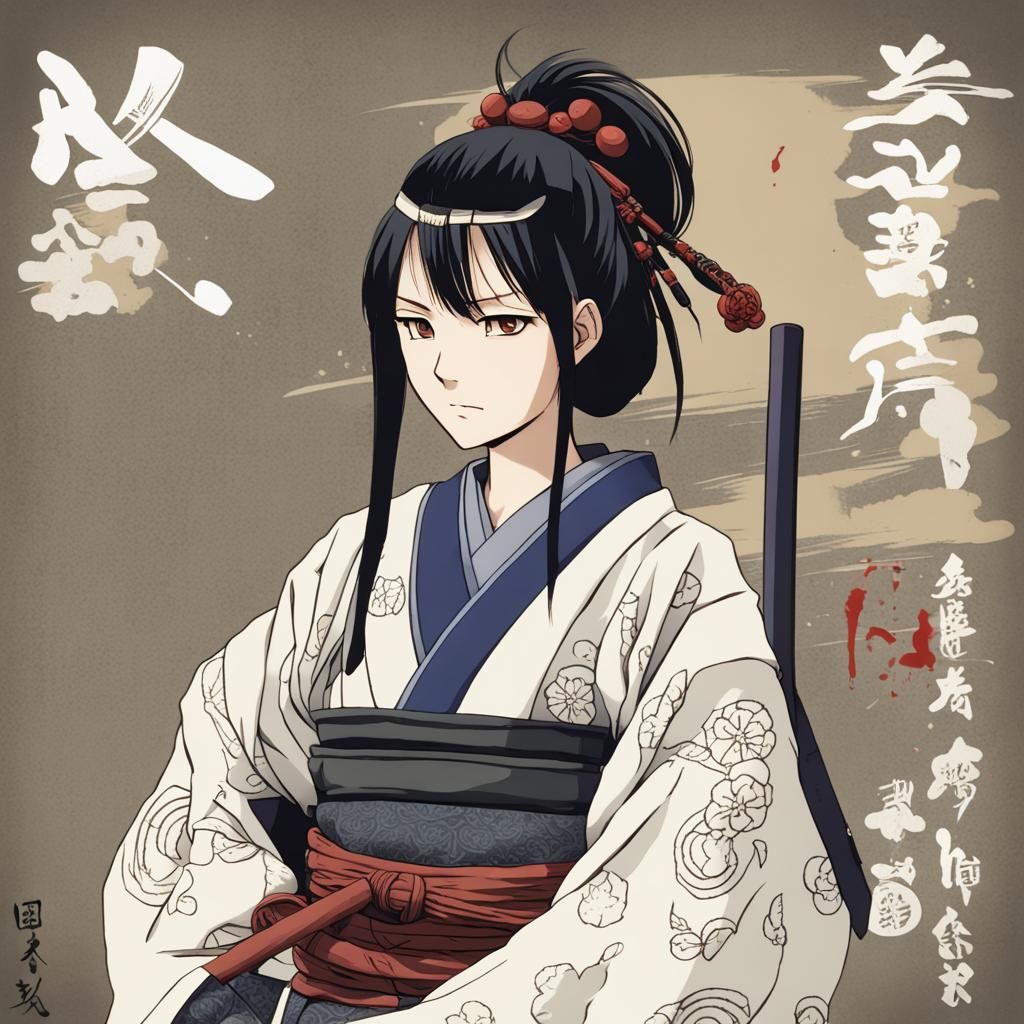 AI Generated Samurai Illustration
