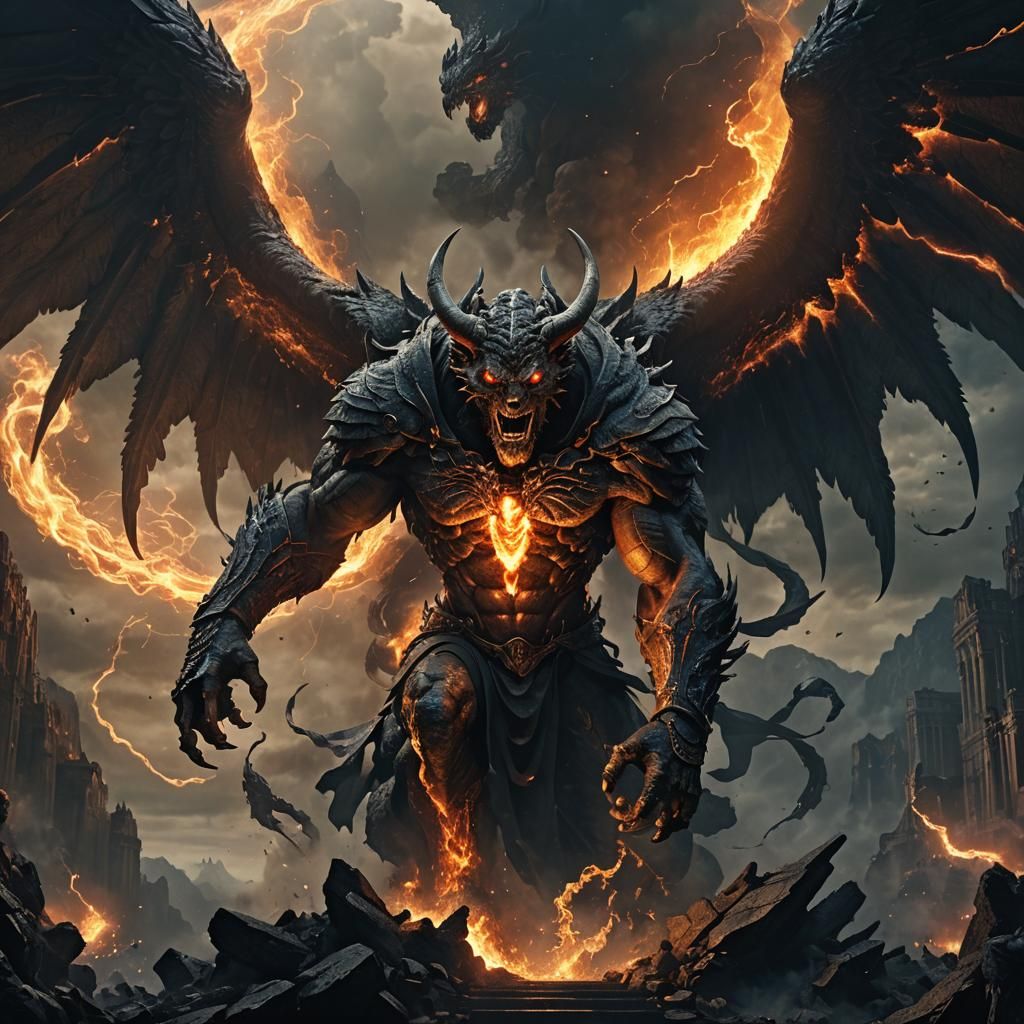 Angel and Balrog: Epic Digital Matte Painting