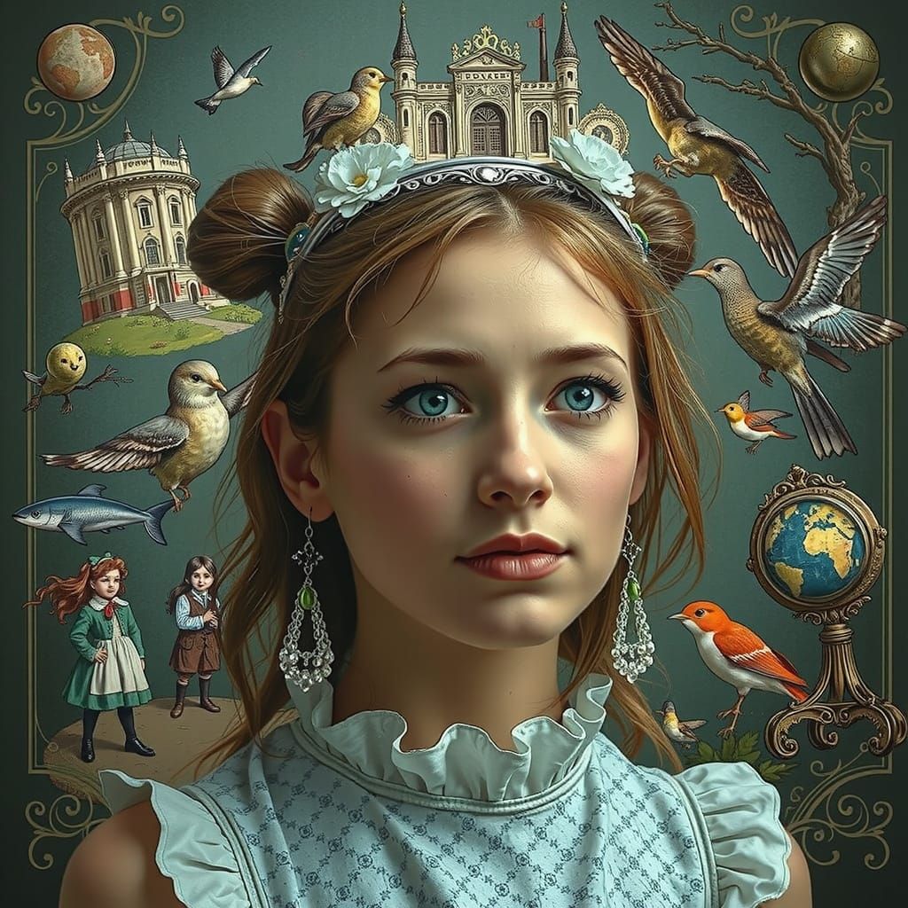 Alice Enters Wonderland Through the Looking Glass