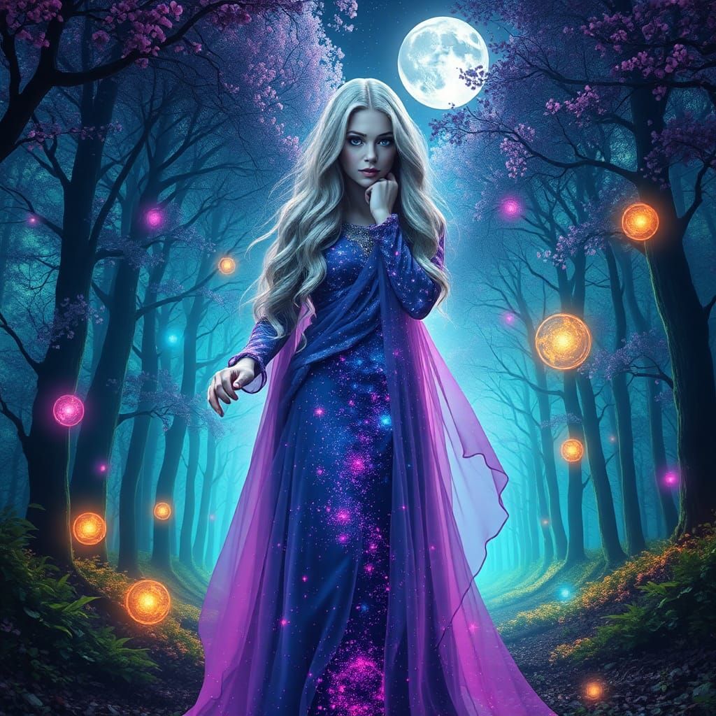 Kara at the Edge of an Iridescent Forest