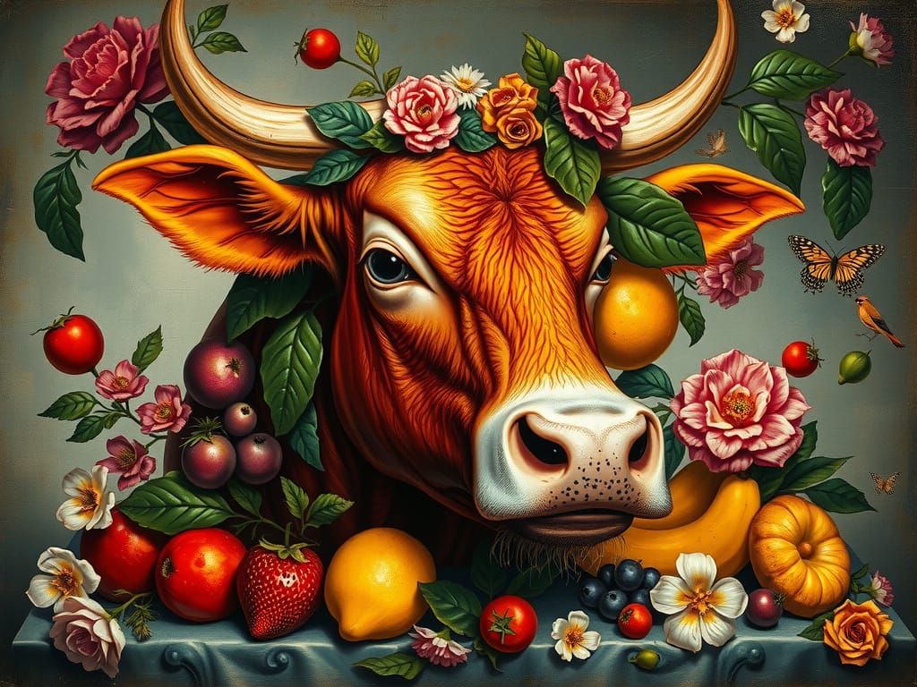 Surreal Cow Born from Italian Countryside