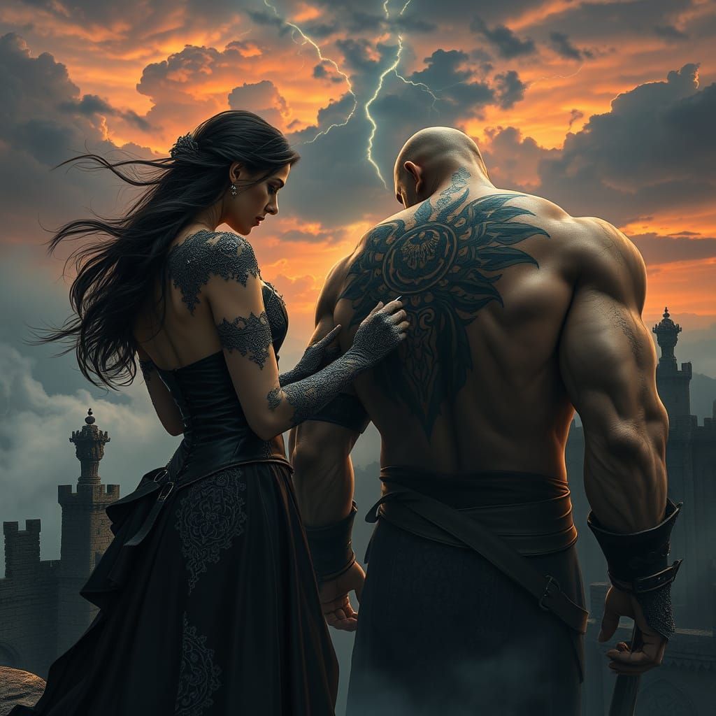 Gothic Tattoo Artist Captures Mystical Moment in Stormy, Rui...