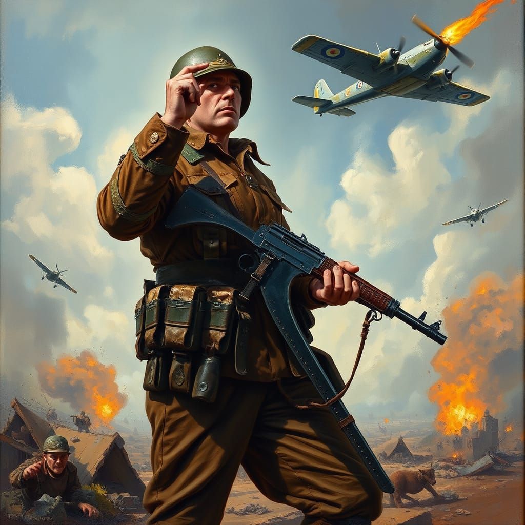 Proud Soldier Meets Death in War-Torn Chaos