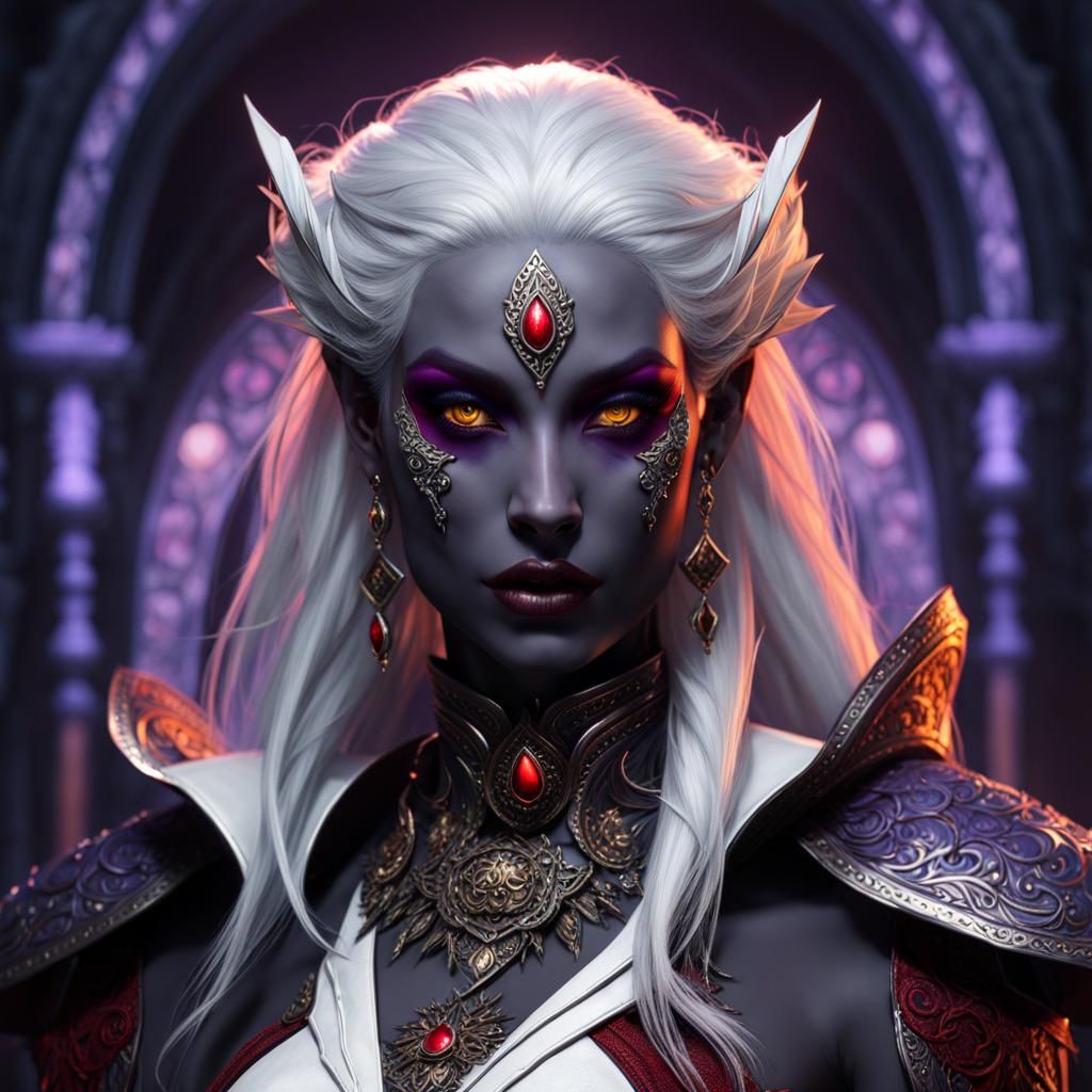 Drow with Six Eyes: A Dark Fantasy Masterpiece