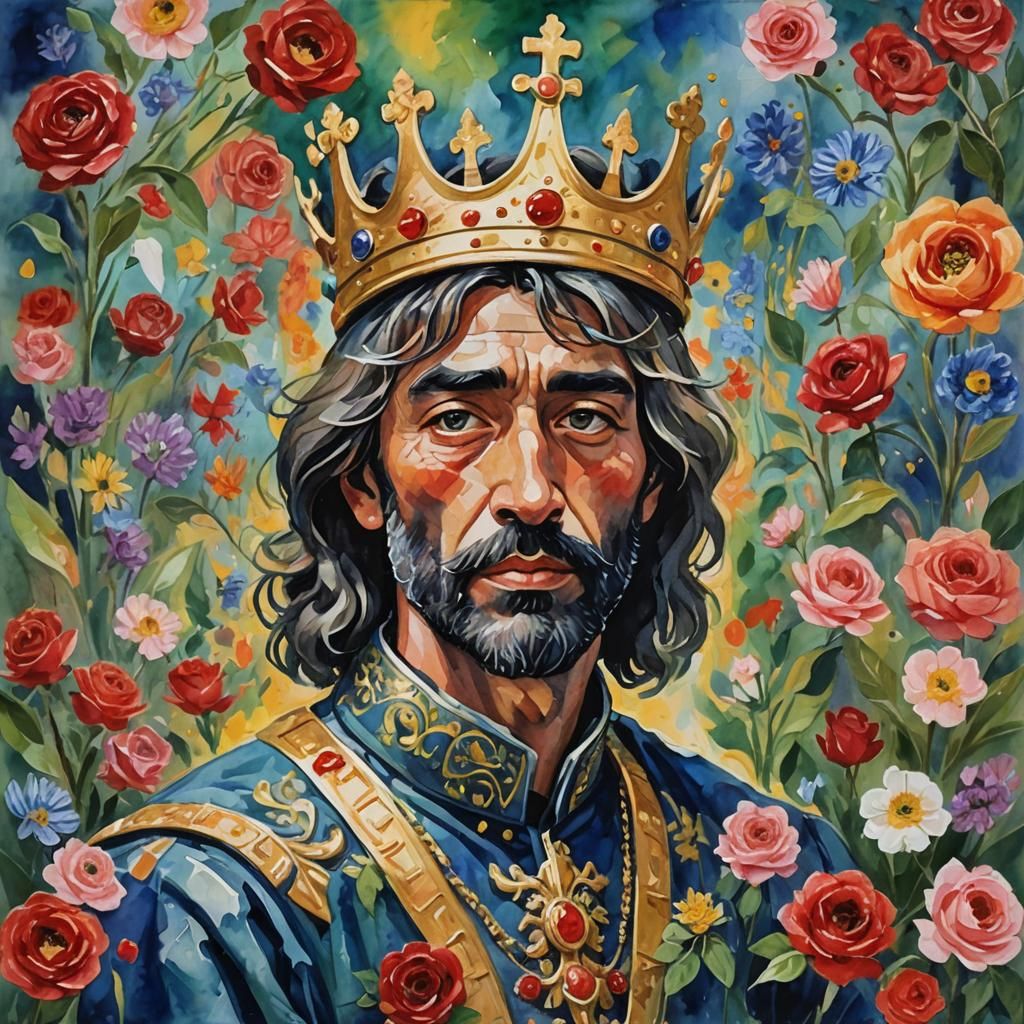 Romantic Gouache Painting with Impressionist Brushwork