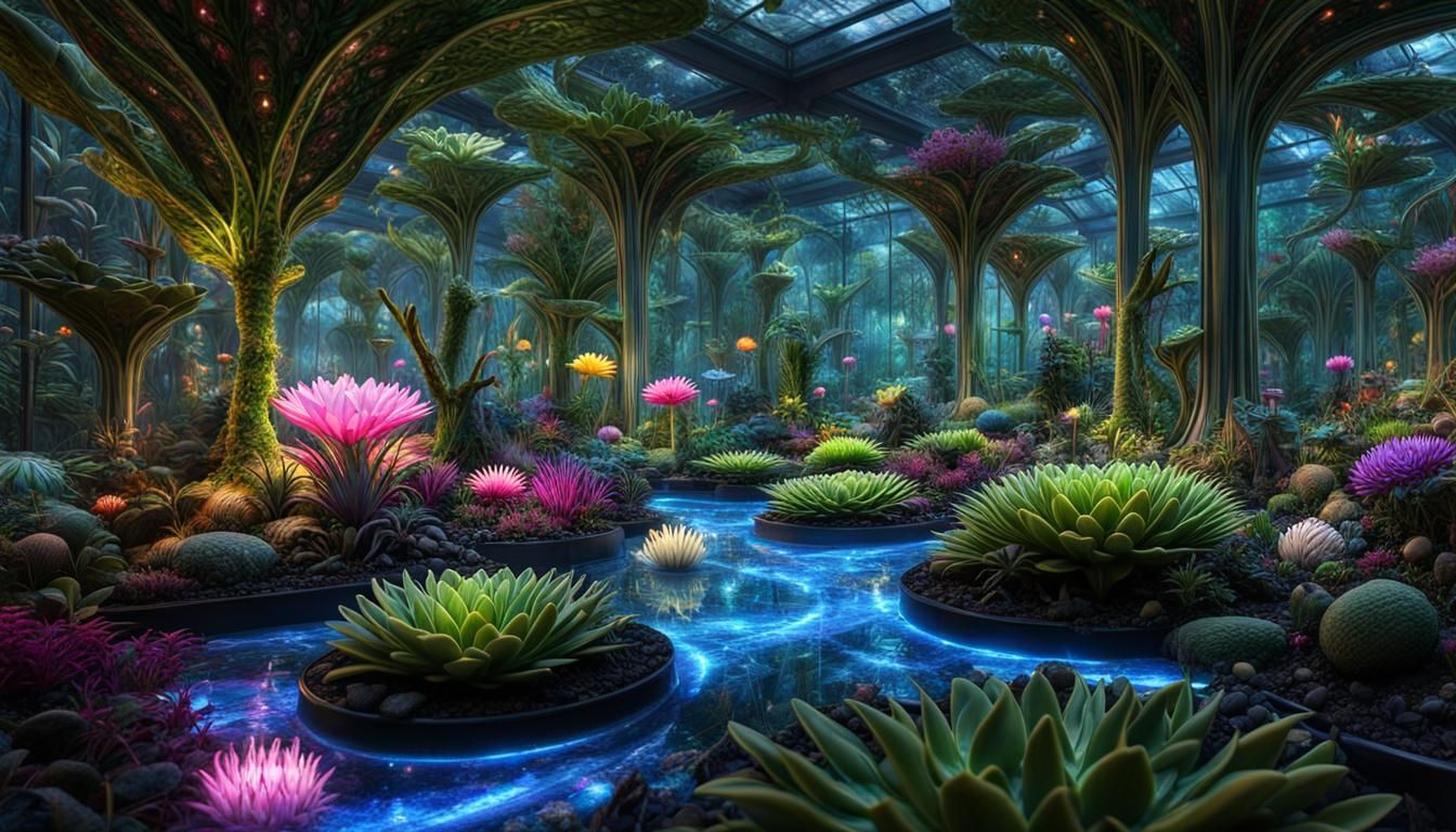 Exotic magic plants in my glasshouse