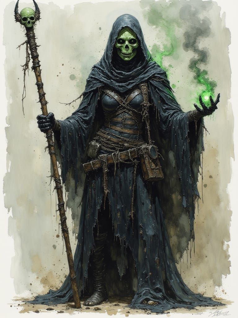 scary undead archmage