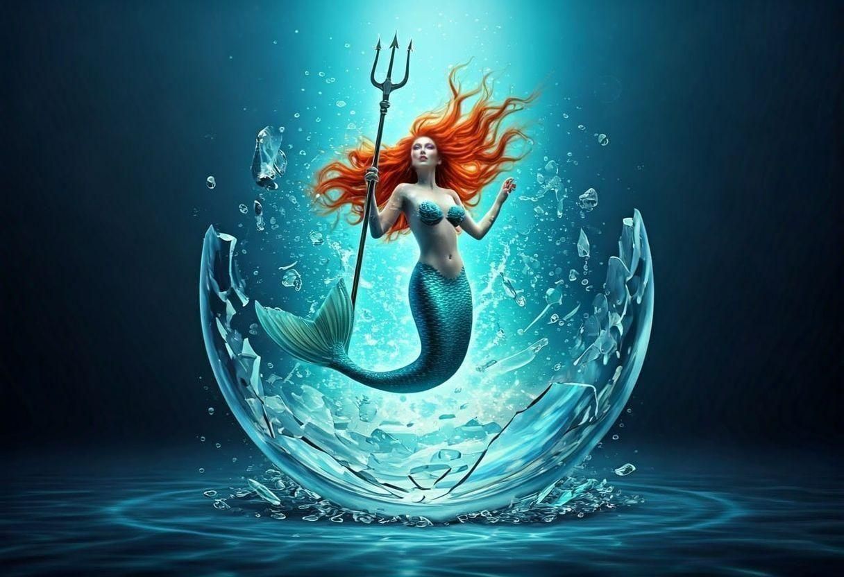 Little Mermaid breaks the Orb Glass to return in the Ocean🔮🧜♀️