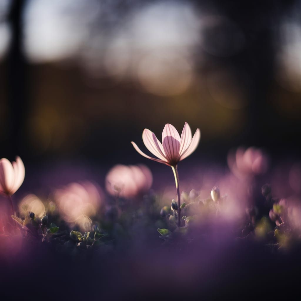 Delicate Flower in Natural Light: Professional Photography