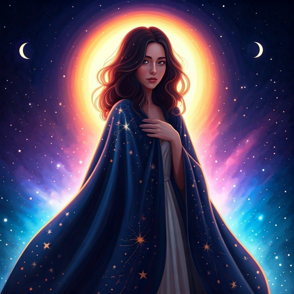 , vibrant mystic universe, magic mist beauty