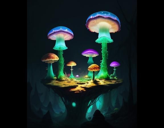 Jellyfish Float Through Toadstool Forest: Beatrix Potter Sty...