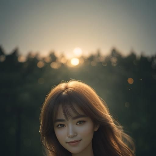 Portrait of Rafa Koralowa with Natural Bokeh