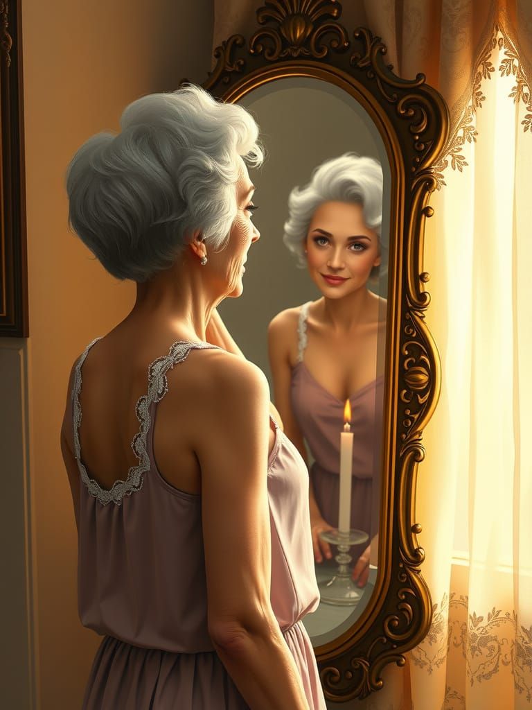 Aged Beauty Reunites with Youthful Spirit