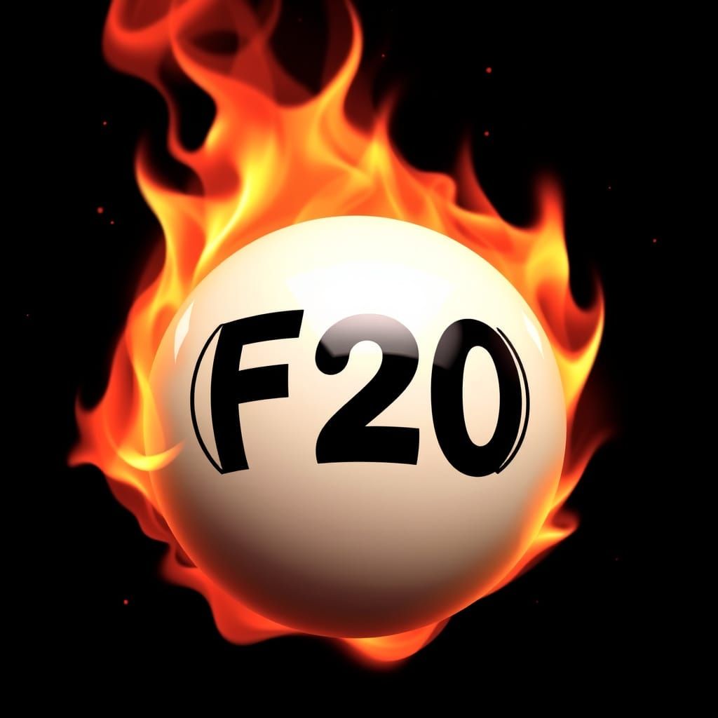 Fireball Bingo Ball with F20