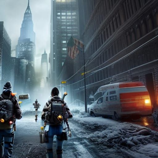 Epic Cinematic Digital Matte Painting of The Division