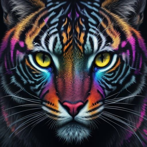 Vibrant, Hyperrealistic Creatures in a Misty Realm