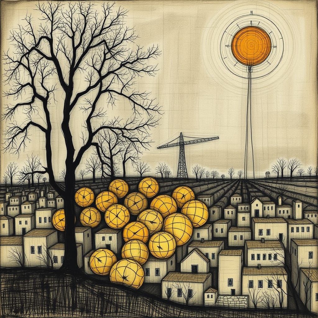 Existential Crisis in the Style of Klee and Goya