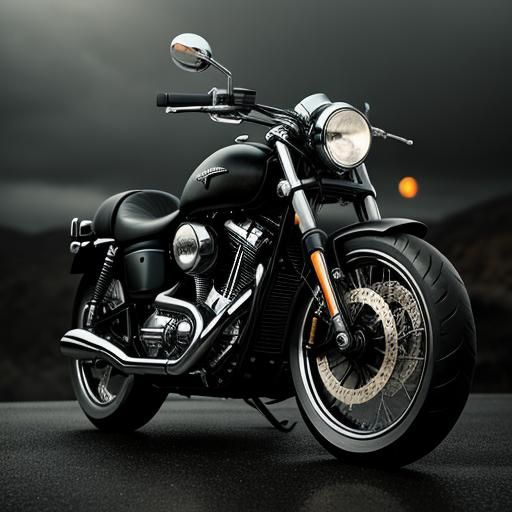 Hyperrealistic Motorbike with Intricate Details