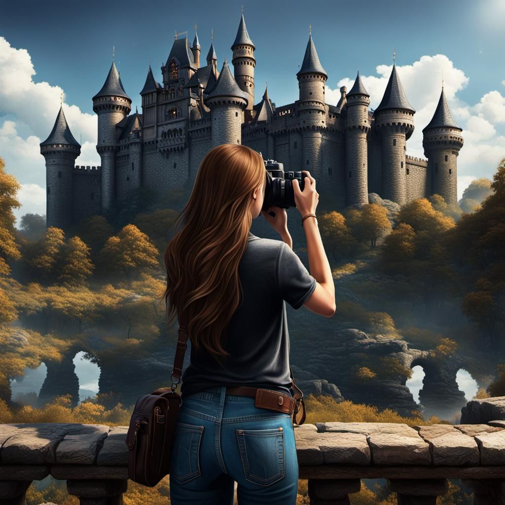 Photographer Captures Castle, Hyperdetailed Dark Fantasy Art
