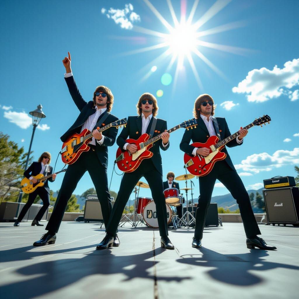 The Beatles Captured in Energetic, Vibrant Cinematic Style