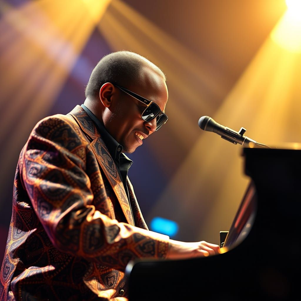 Stevie Wonder Live in Concert: 3D Anime Art
