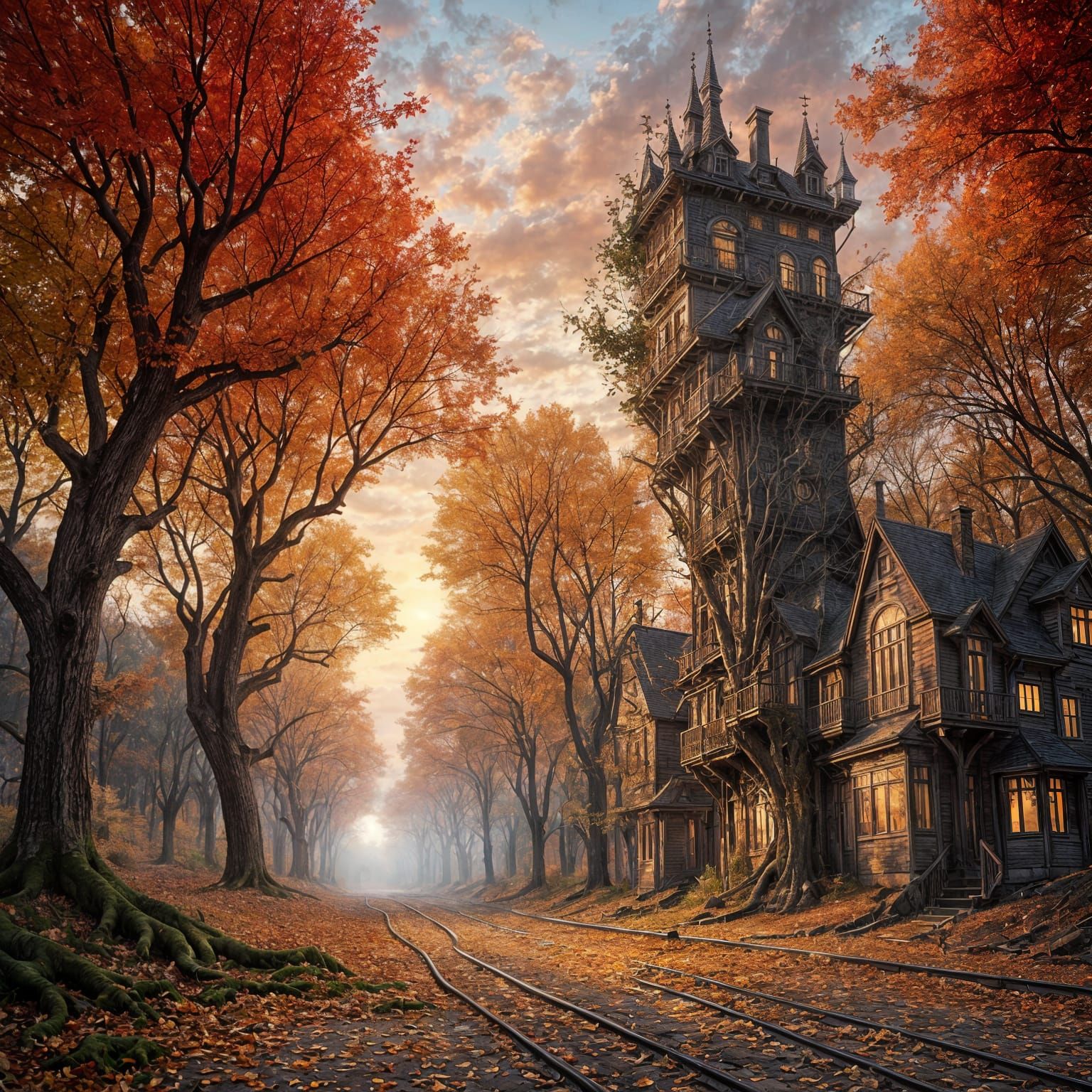 Surreal Uncanny September Landscape