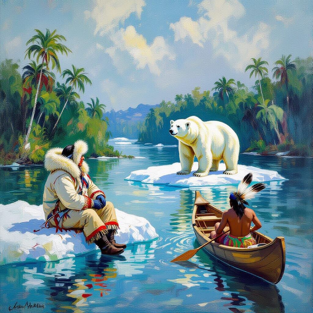 Eskimo & Polar Bear Encounter Amazon Wildlife