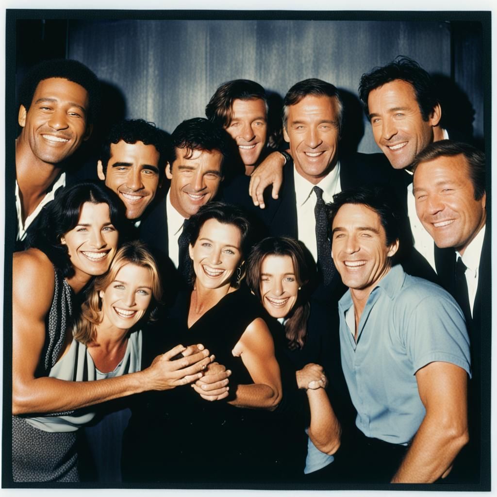 Friends Cast Captured in a Heartwarming Polaroid