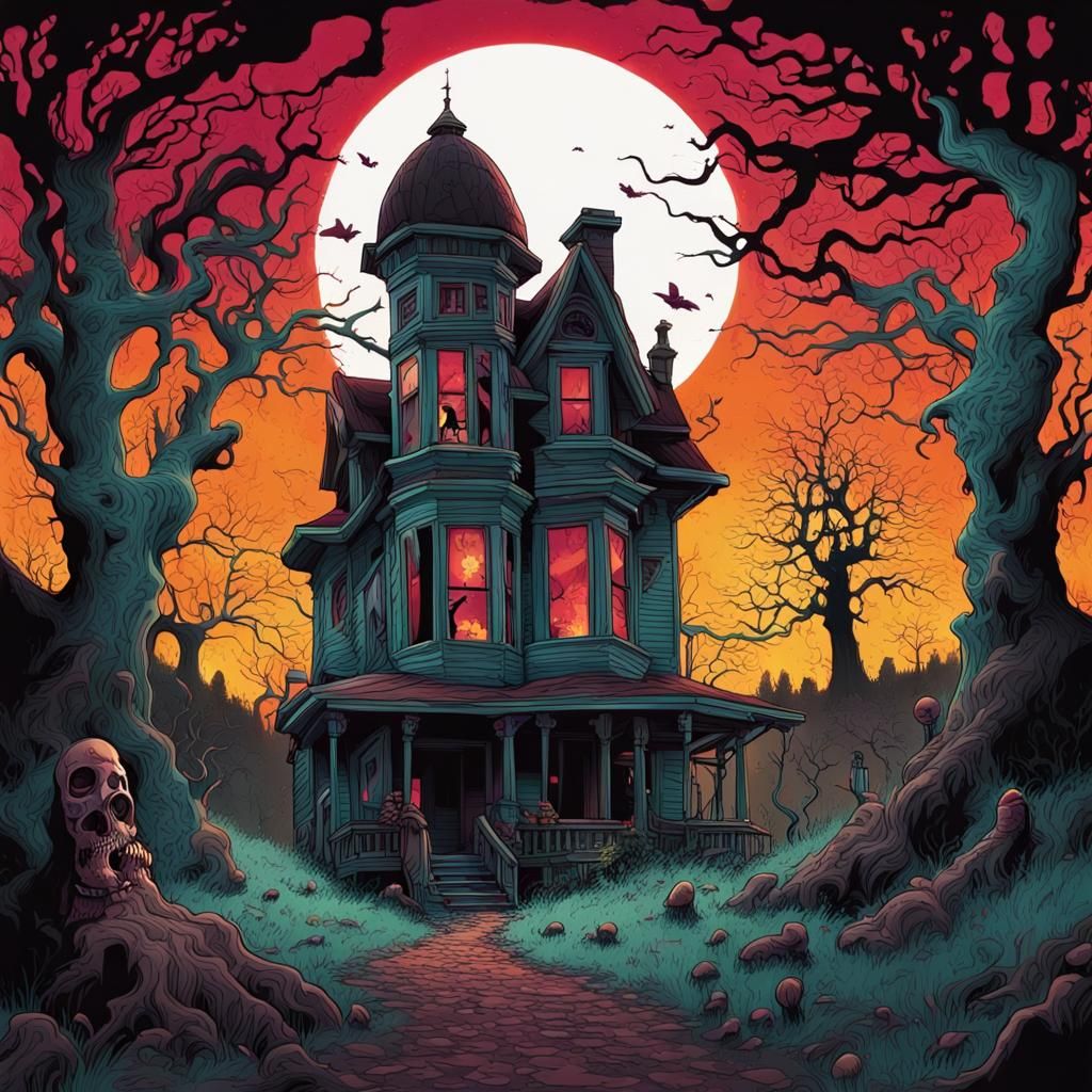 Haunted Countryside Echoes with Ghosts: Graffiti Art