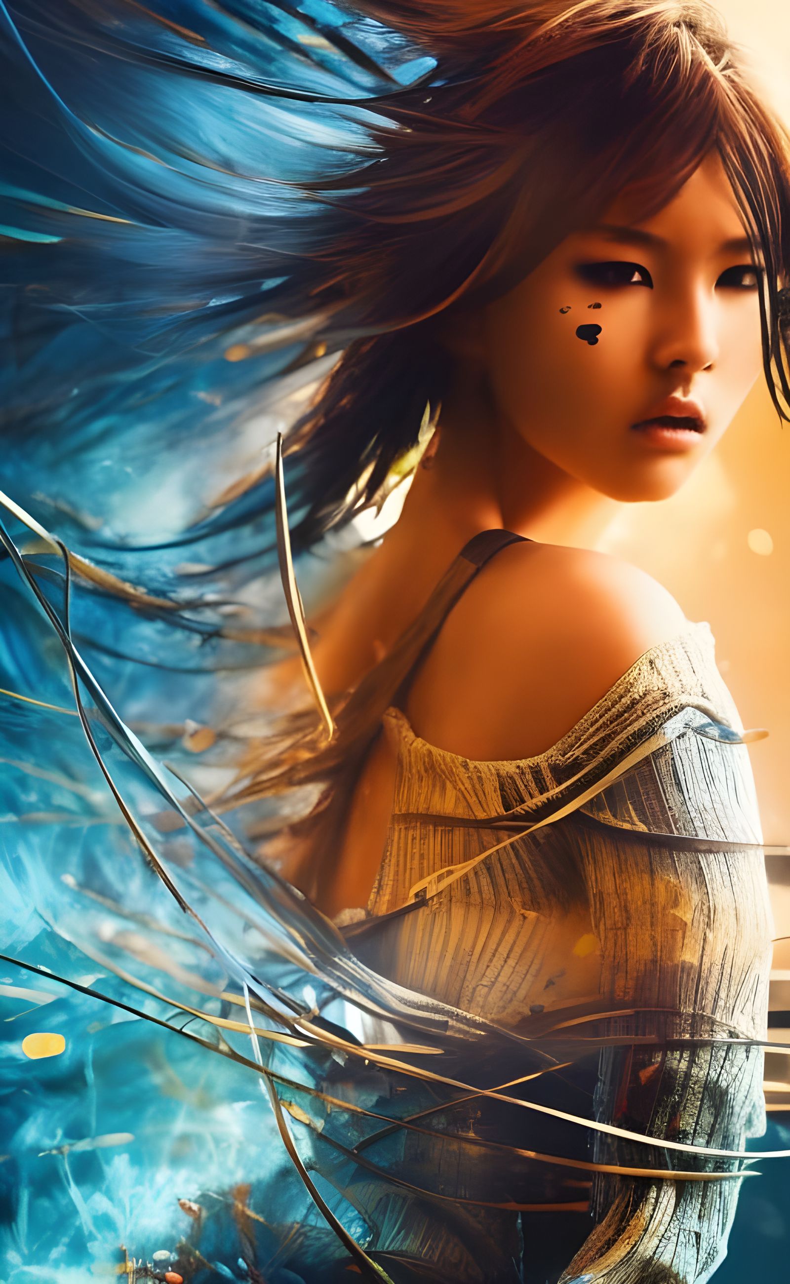 Abstract Expressionistic Loneliness in Digital Art