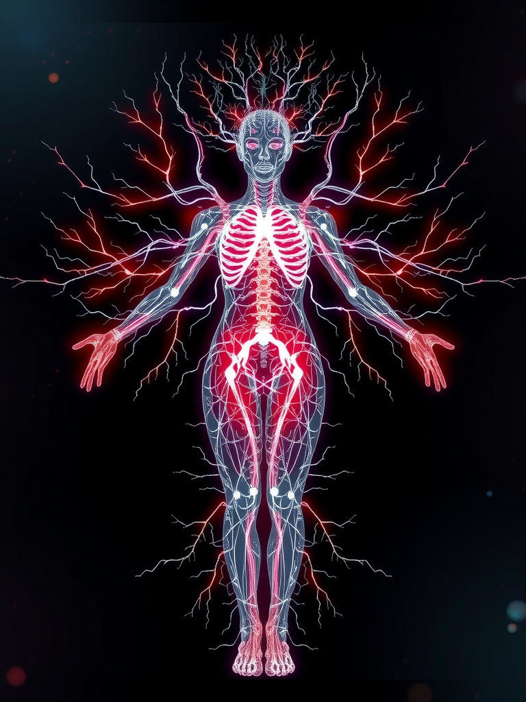 Ethereal Central Nervous System Portrait in Concept Art