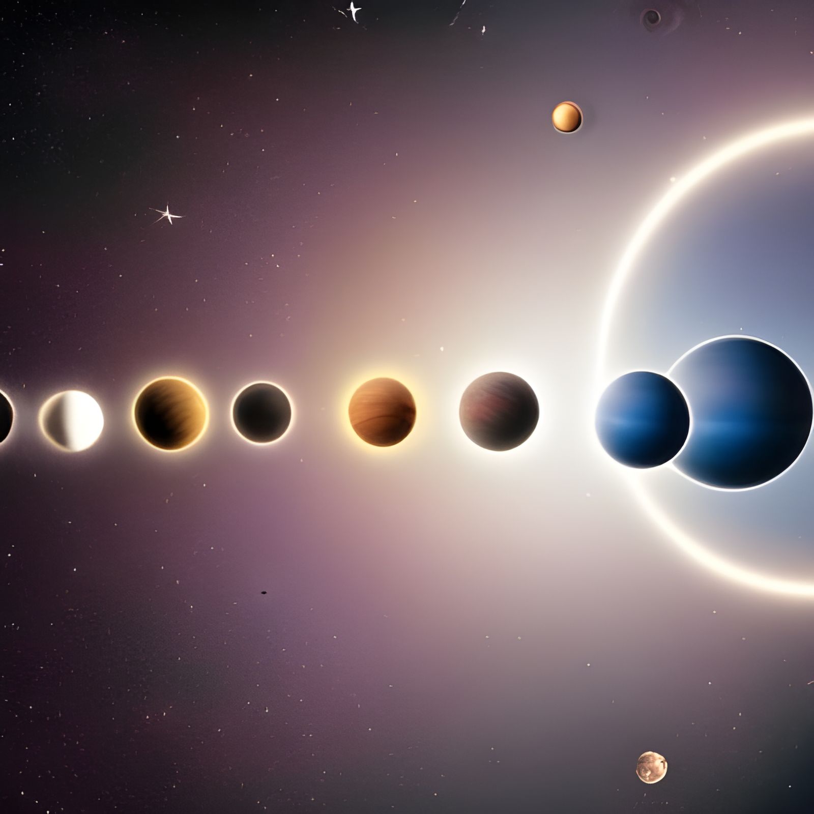 Planets with Rings and Distant Stars